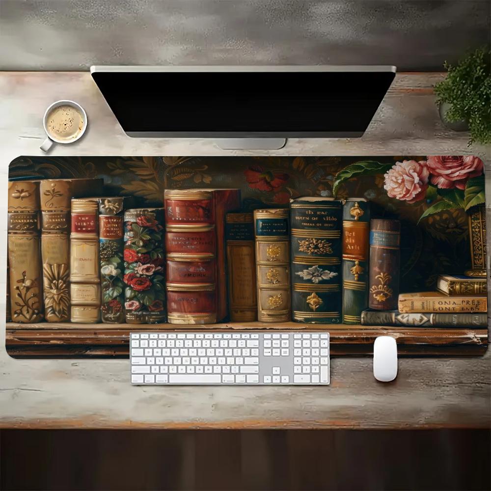 Vintage Gaming Accessories - Anime Mouse Pads Vintage Flower Book
