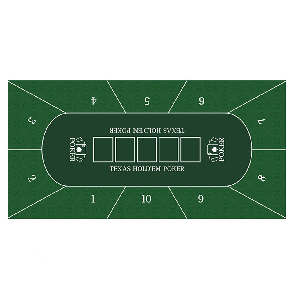 Gaming Accessories Table - Casino Texas Hold'em Table Mat Rubber