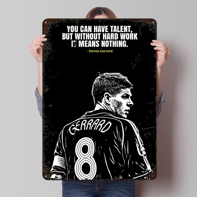 Steven Gerrard Quote Metal Pos - огляд і ціна Vintage Gaming Accessories