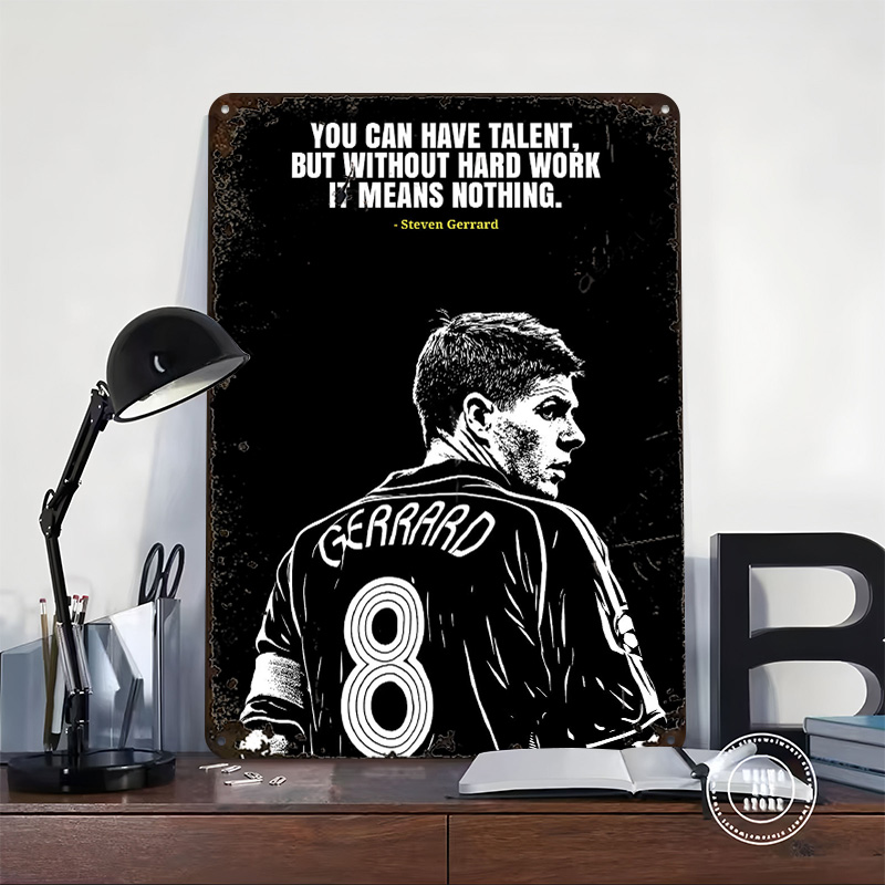 Steven Gerrard Quote Metal Pos - огляд і ціна Vintage Gaming Accessories