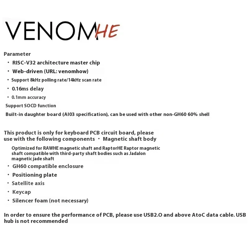 Geonworks Venom60 HE Venom65 H - огляд і ціна Venom Gaming Accessories
