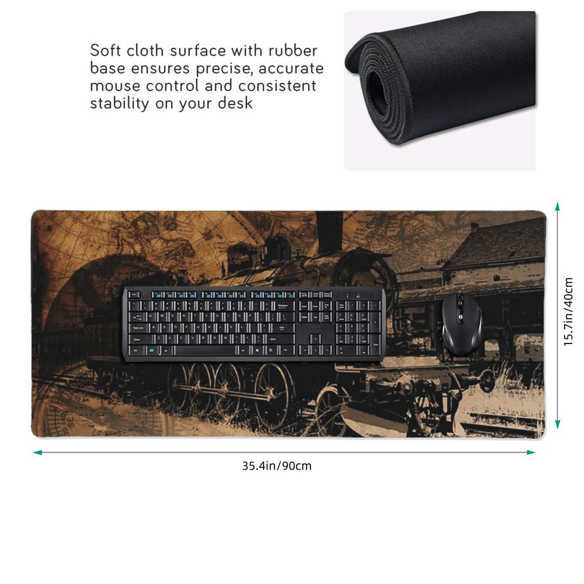Large Mouse Pad Vintage Steam  - огляд і ціна Vintage Gaming Accessories