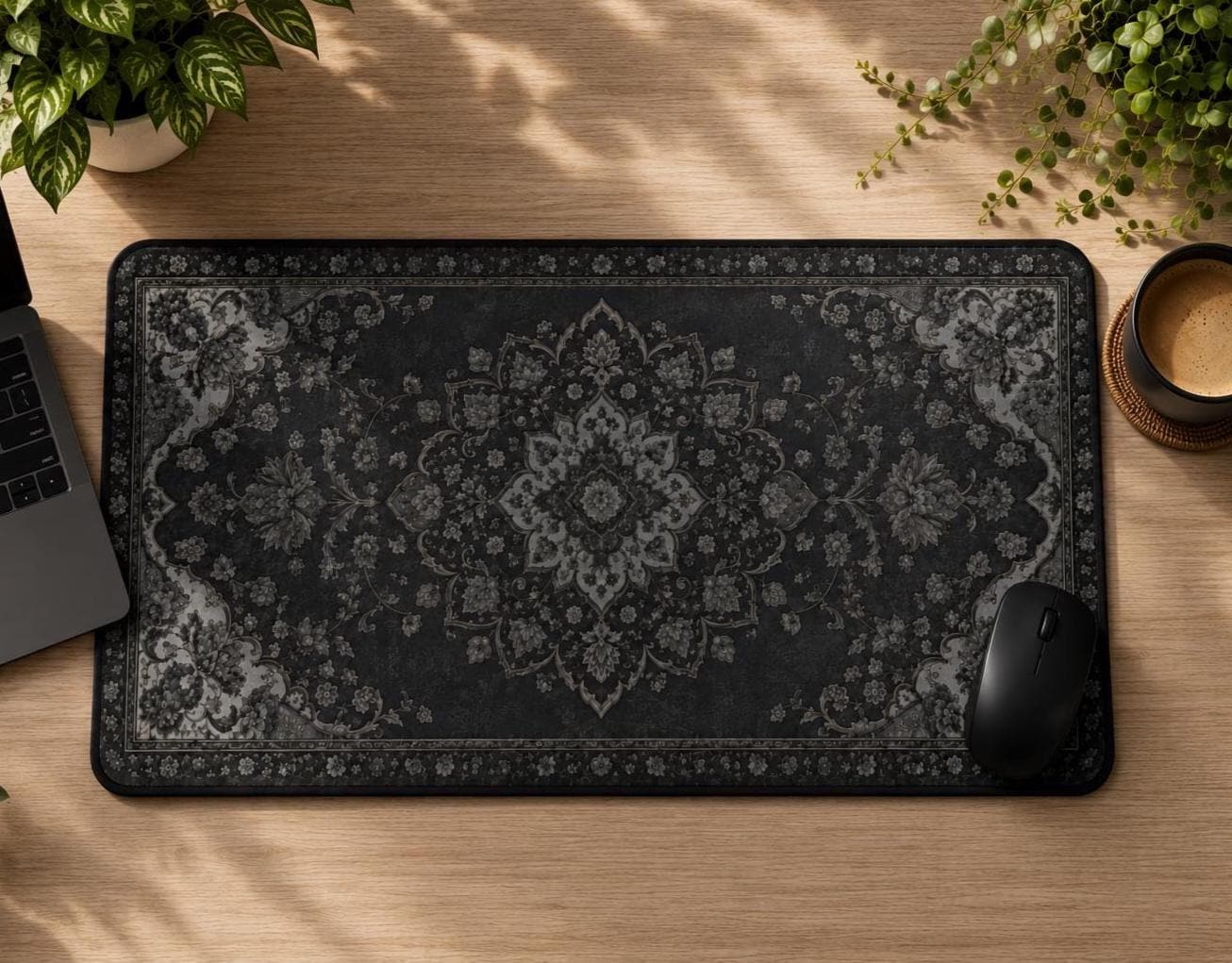 Black Rug Desk Mat Dark Academ - огляд і ціна Vintage Gaming Accessories