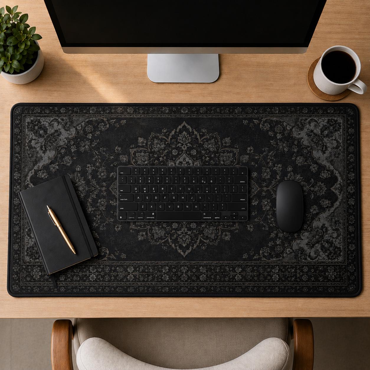 Black Rug Desk Mat Dark Academ - огляд і ціна Vintage Gaming Accessories