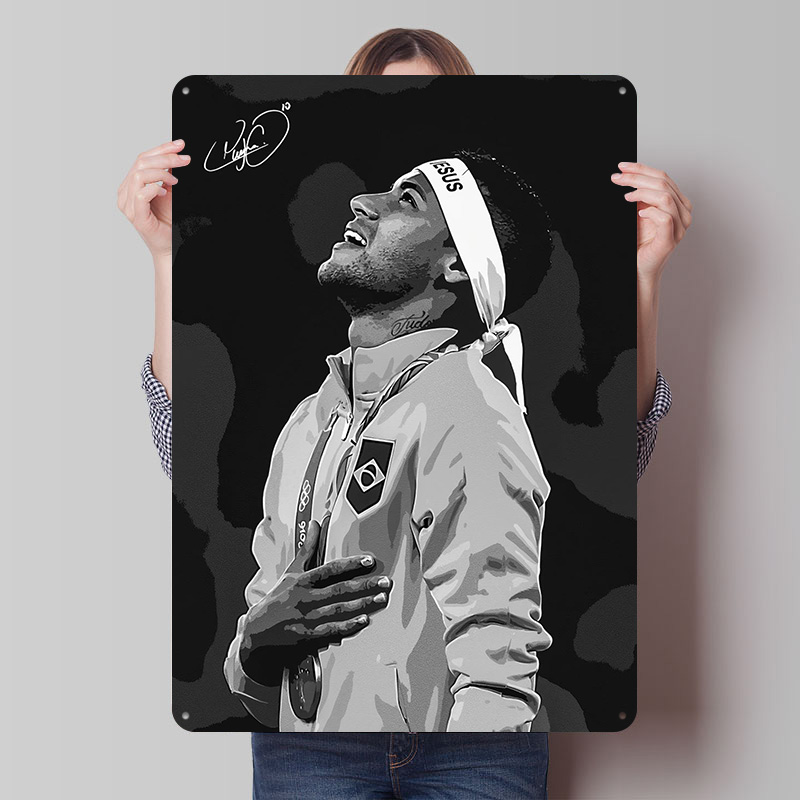 Neymar Jr. Portrait Poster Cus - огляд і ціна Vintage Gaming Accessories