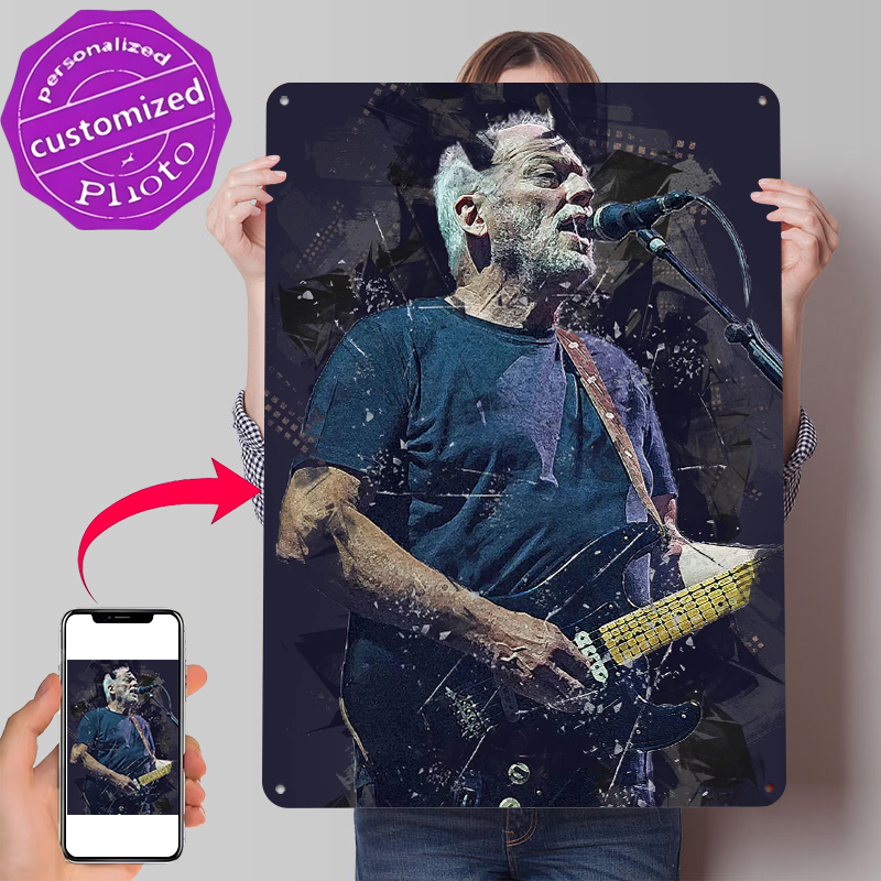 David Gilmour Metal Poster Cus - огляд і ціна Vintage Gaming Accessories