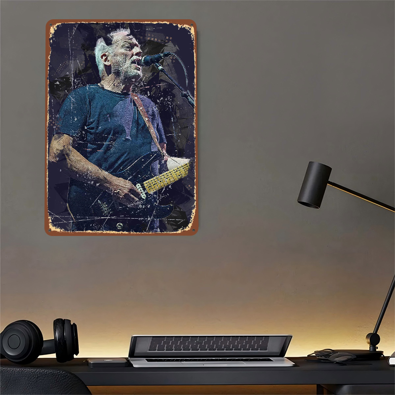 David Gilmour Metal Poster Cus - огляд і ціна Vintage Gaming Accessories