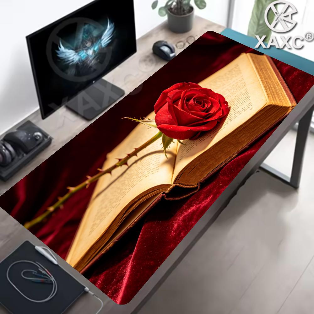 Vintage Rose & Book Desk Mat,  - огляд і ціна Vintage Gaming Accessories