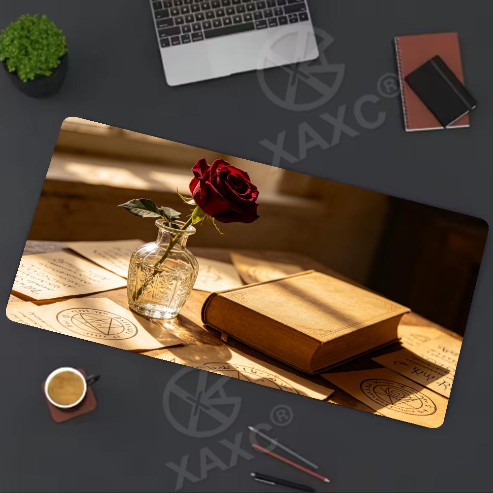 Vintage Rose & Book Desk Mat,  - огляд і ціна Vintage Gaming Accessories