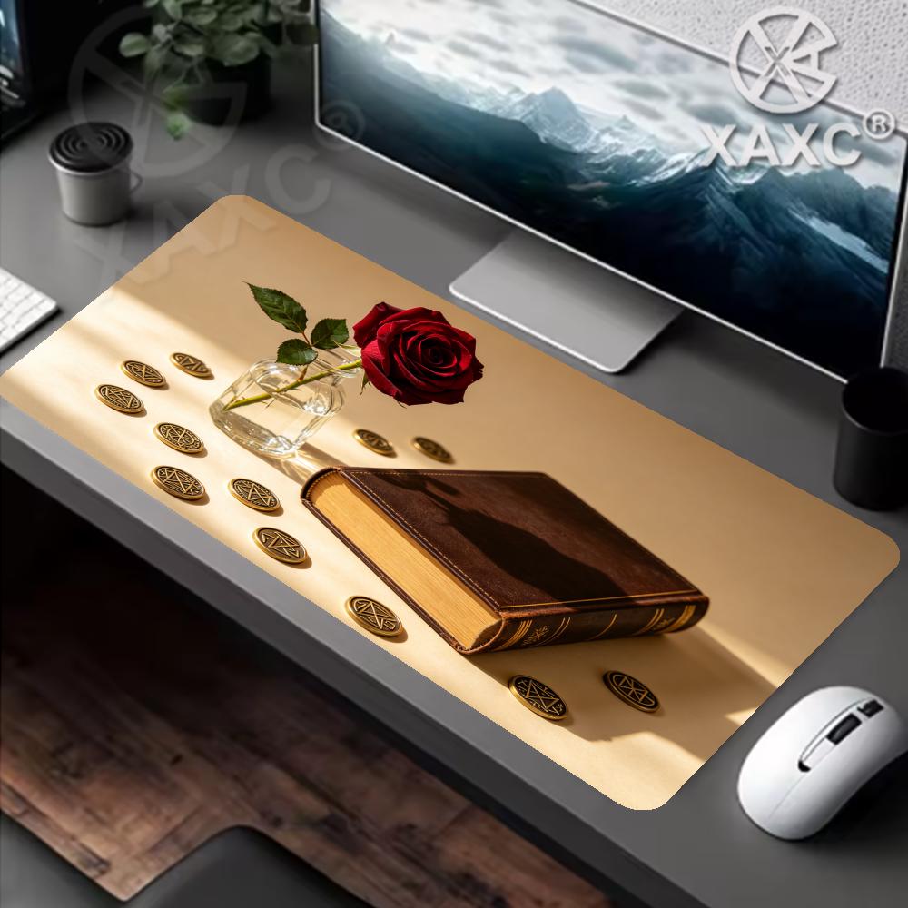 Vintage Rose & Book Desk Mat,  - огляд і ціна Vintage Gaming Accessories