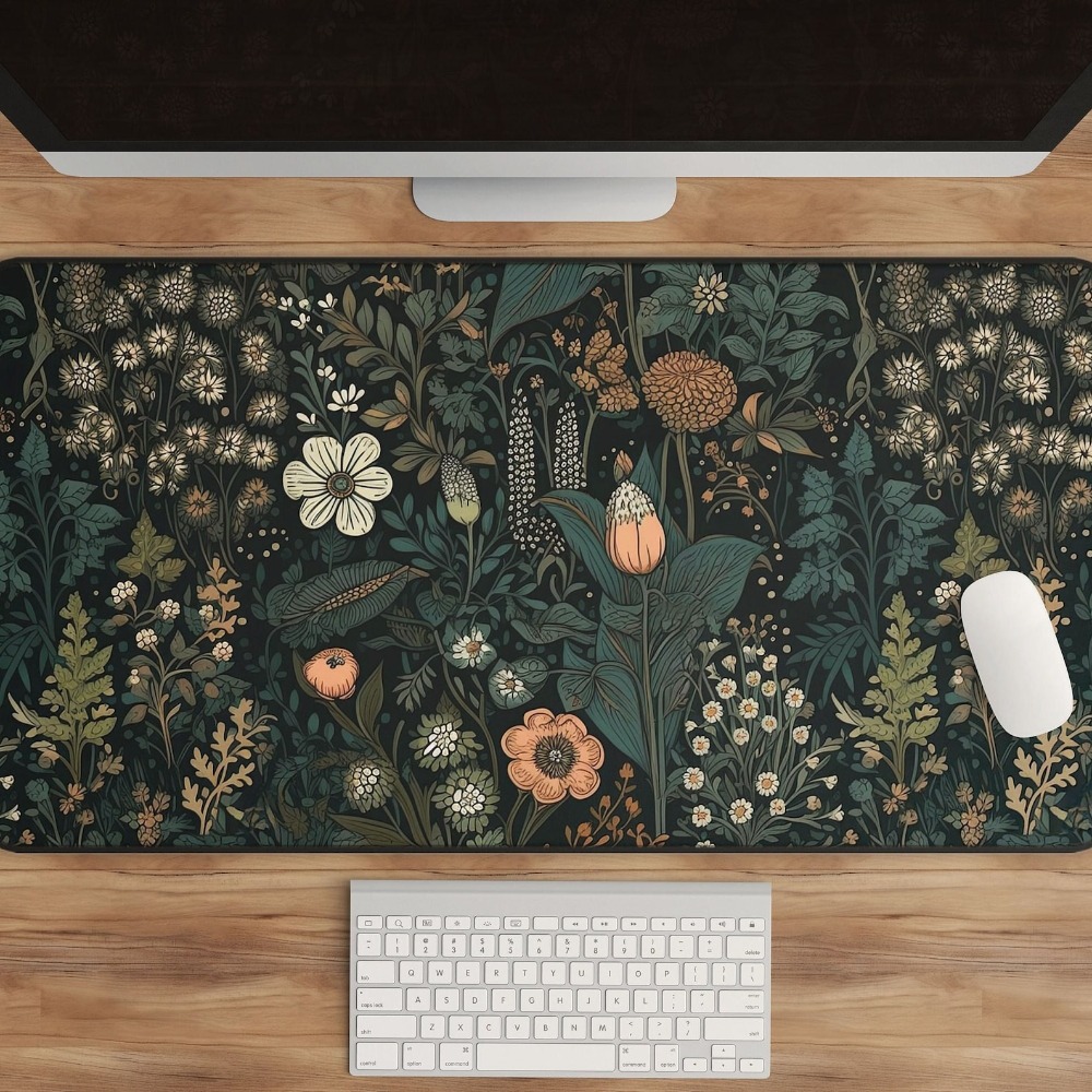 Dark Cottagecore Mat, Floral D - огляд і ціна Vintage Gaming Accessories