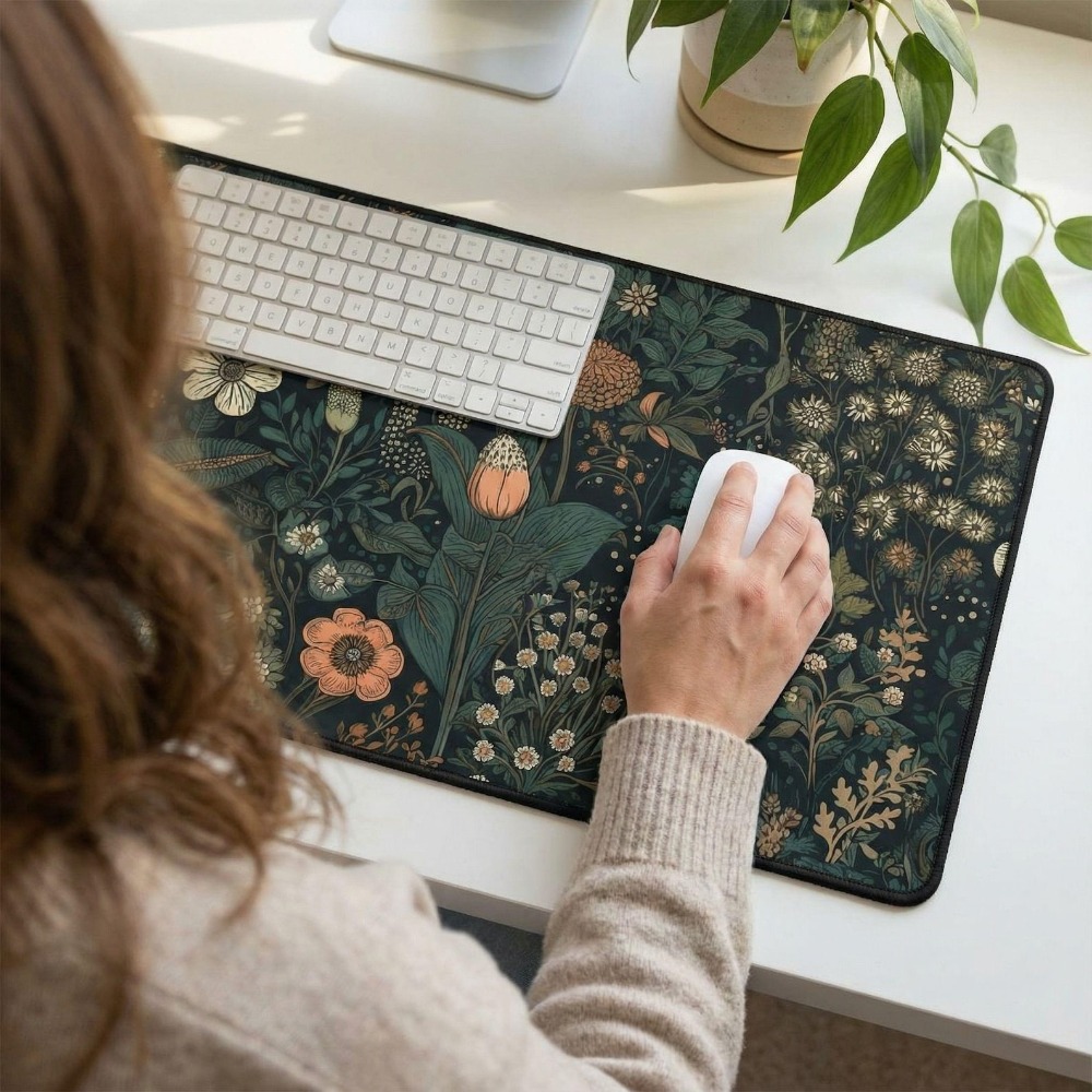Dark Cottagecore Mat, Floral D - огляд і ціна Vintage Gaming Accessories